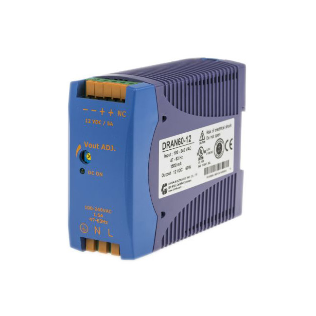 Chinfa DIN ��܉����尲�b�Դ DRAN60-12  60W, 5Aݔ�� 12V dc