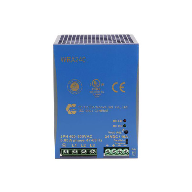 Chinfa DIN ��܉�Դ 240W, 10Aݔ�� 24V dc WRA240-24